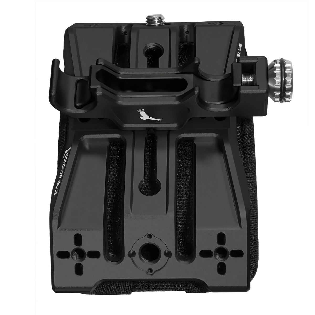 Kondor Blue Shoulder Pad Air MKII Raven Black top mounting view