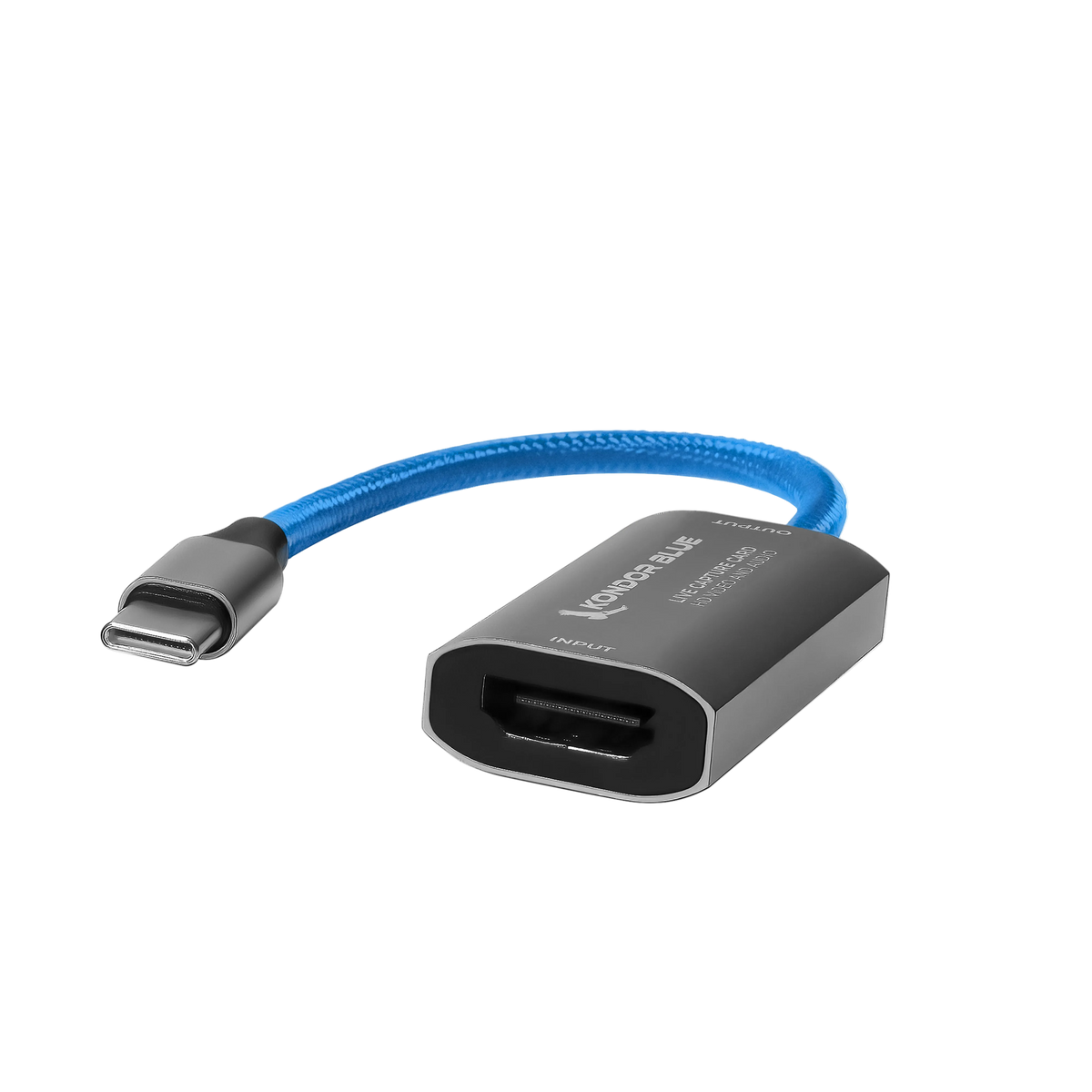 Kondor Blue USB-C to HDMI Capture Card for Live Streaming Video and Audio