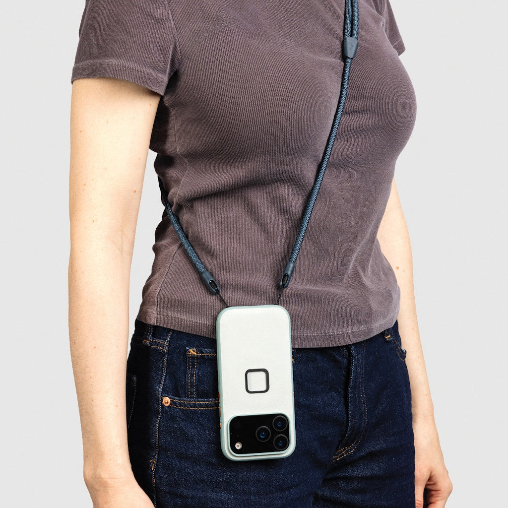 Peak Design Mobile Crossbody Strap product detail and lifestyle image | Peak Design Australia | CameraHUB