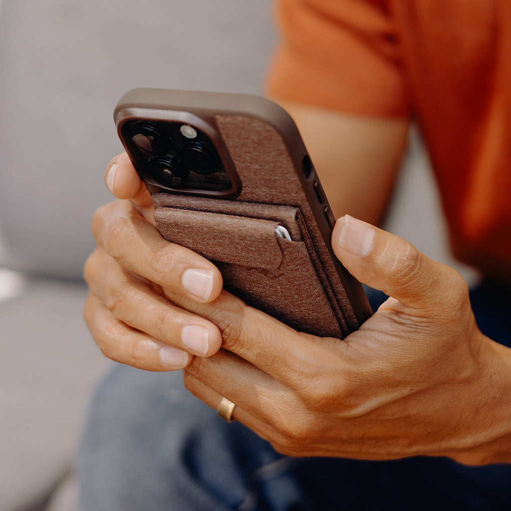 Peak Design Mobile Stand Wallet lifestyle in hand