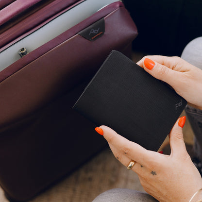 Peak Design Passport Wallet in hand travel lifestyle