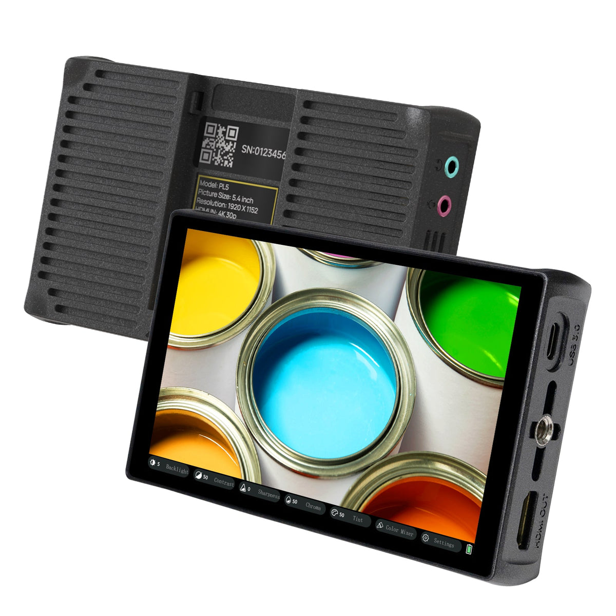 Portkeys PL5 5.4-inch HDMI USB-C live streaming camera monitor