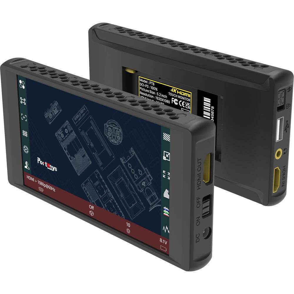 Portkeys PT6 5.2-inch 600-nit HDMI camera monitor