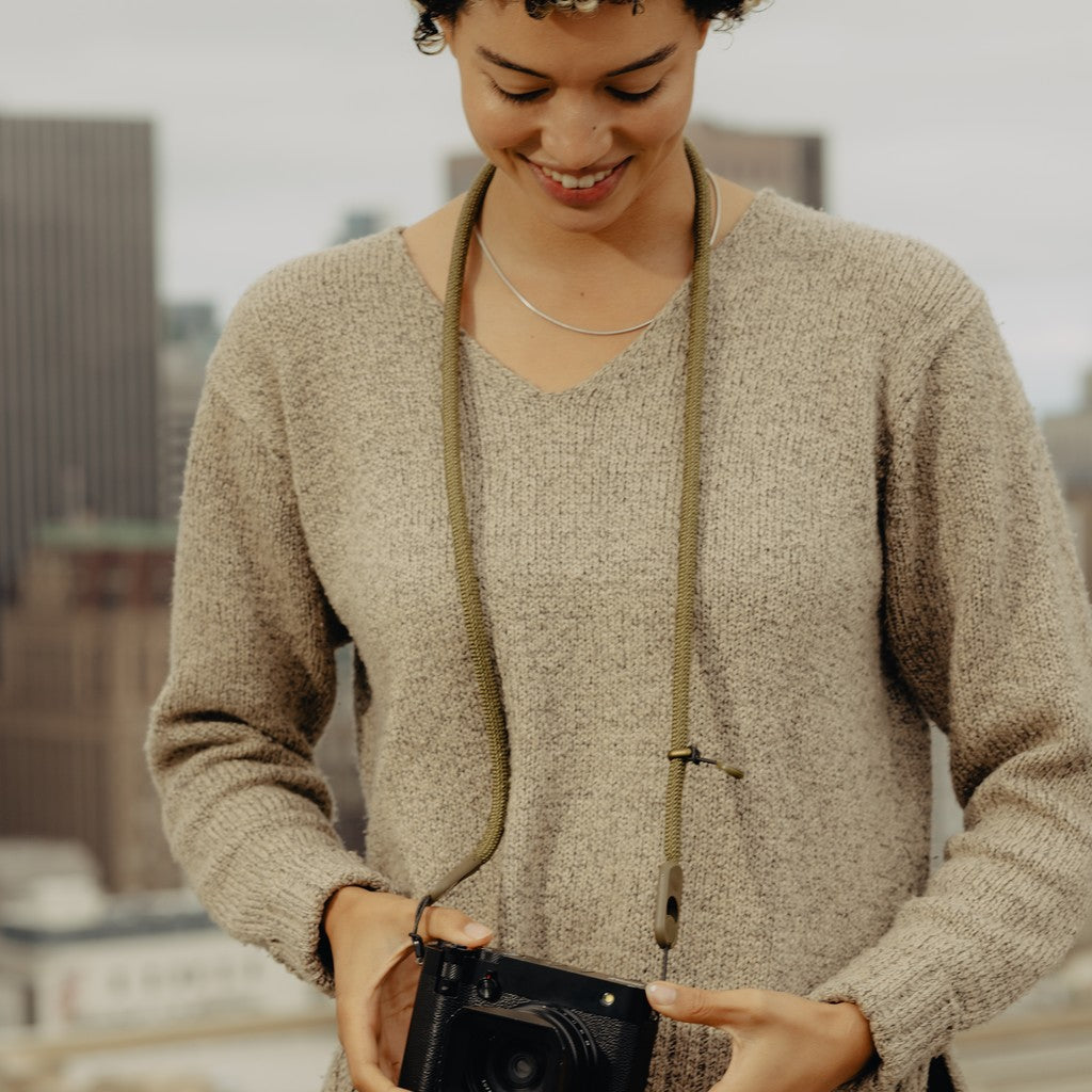 Peak Design Form Rope Camera Strap product detail and lifestyle image | Peak Design Australia | CameraHUB