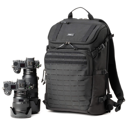 Think Tank DarkLight 20L Black tactical camera backpack with photography gear