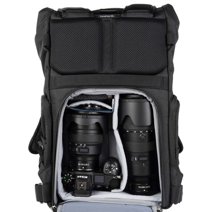 Think Tank FocusPoint 30L configured with Nikon Z6 camera and lenses
