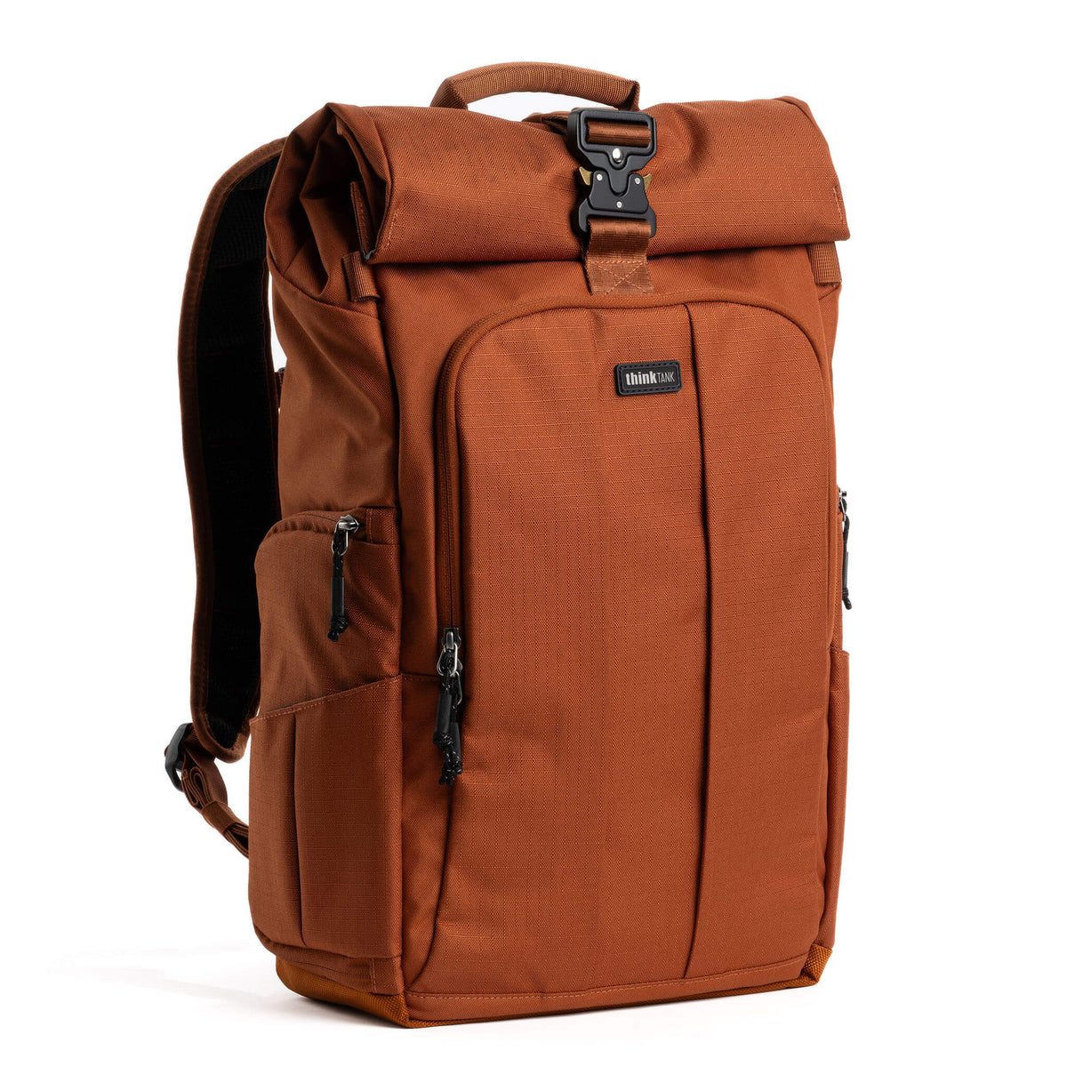 Think Tank FocusPoint 30L Rolltop camera backpack in Urban Rust