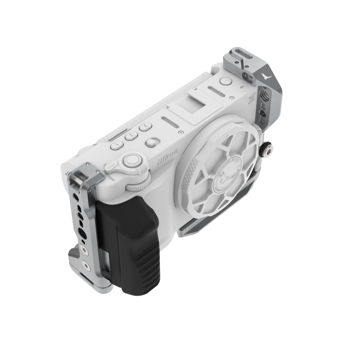 Kondor Blue Nikon ZR Cage Space Gray modular configuration