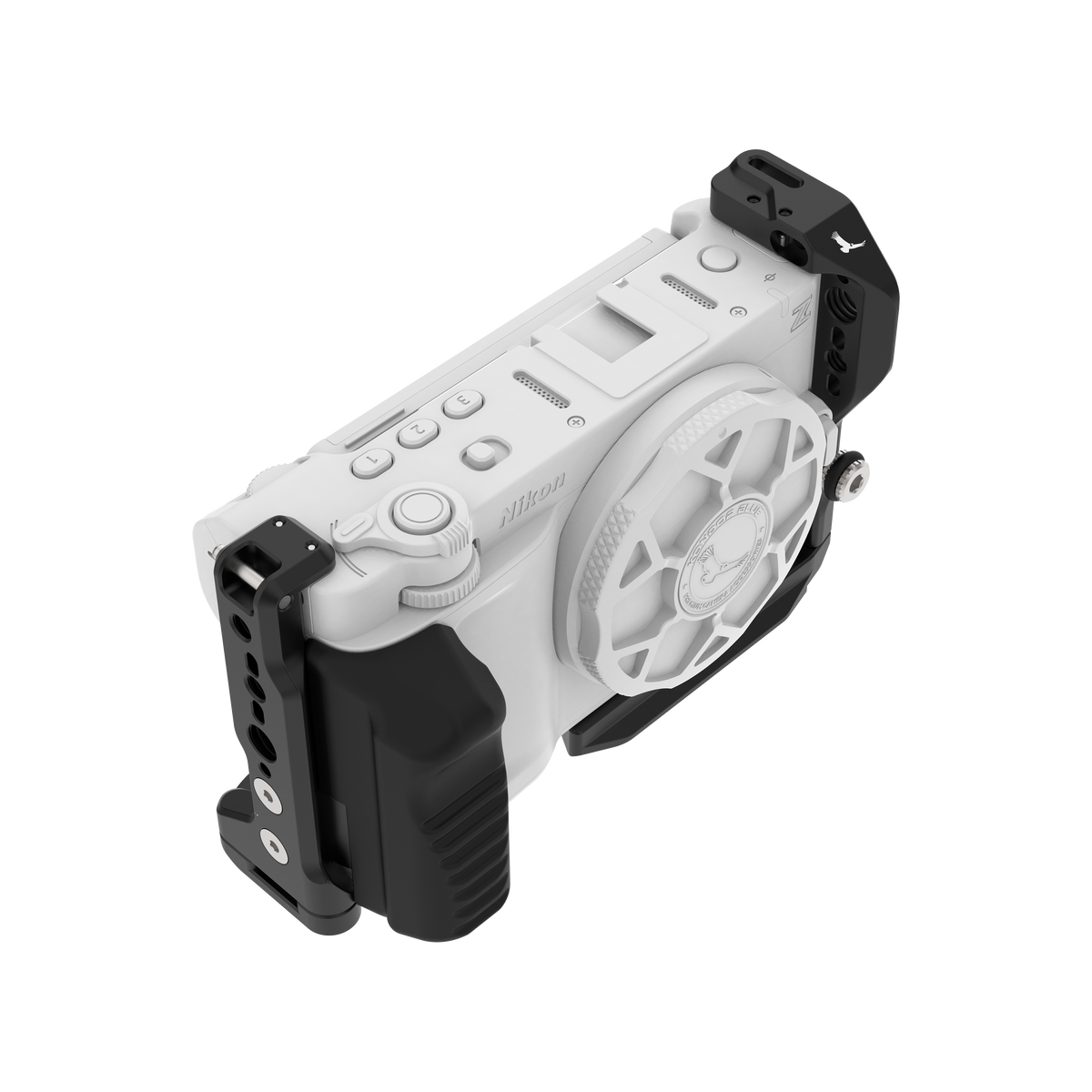Kondor Blue Nikon ZR Cage Raven Black modular configuration
