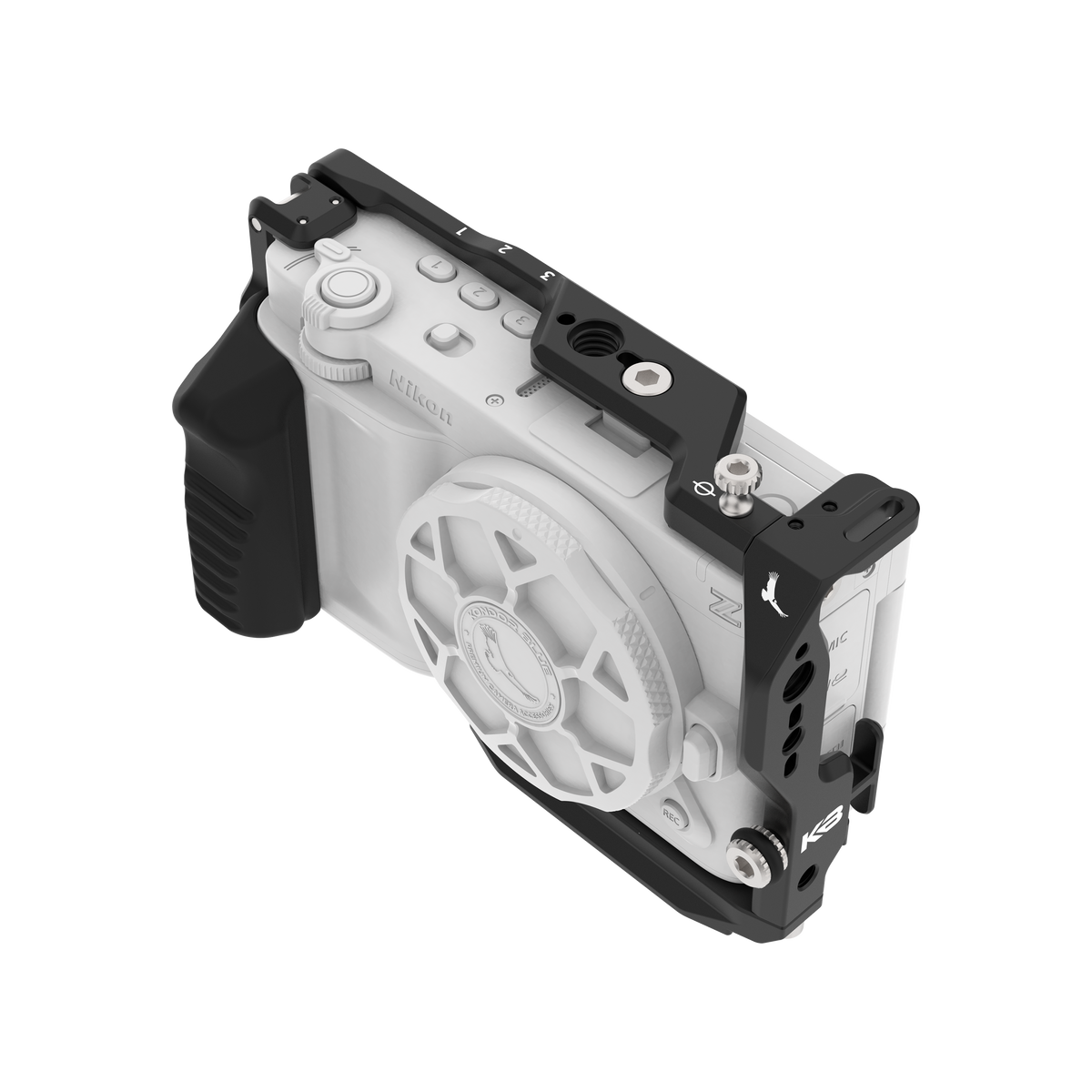 Kondor Blue Nikon ZR Cage Raven Black front product view