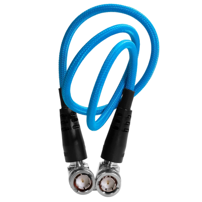 Kondor Blue 18in 12G SDI cable Kondor Blue colour connector view