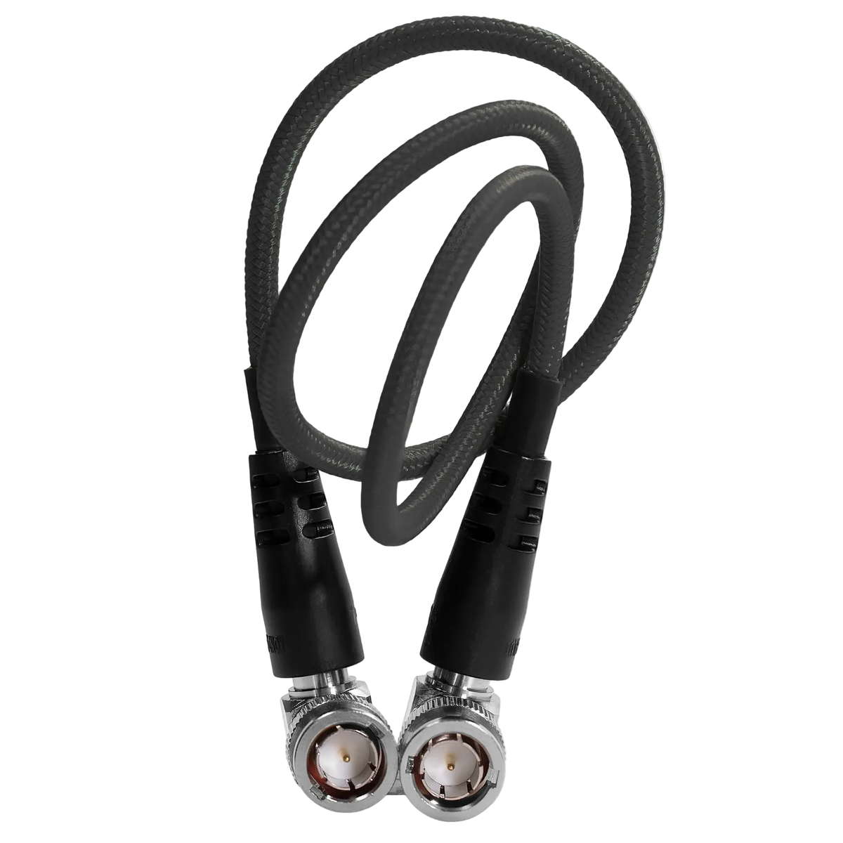 Kondor Blue 18in 12G SDI cable Raven Black connector view