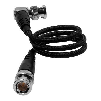 Kondor Blue 20in 12G SDI cable Raven Black connector detail